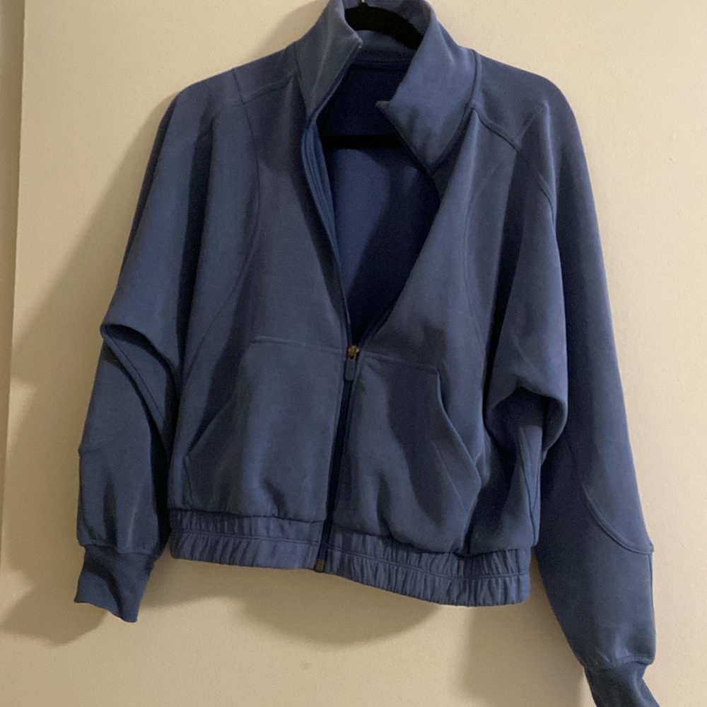 Lululemon velour blue zip up jacket